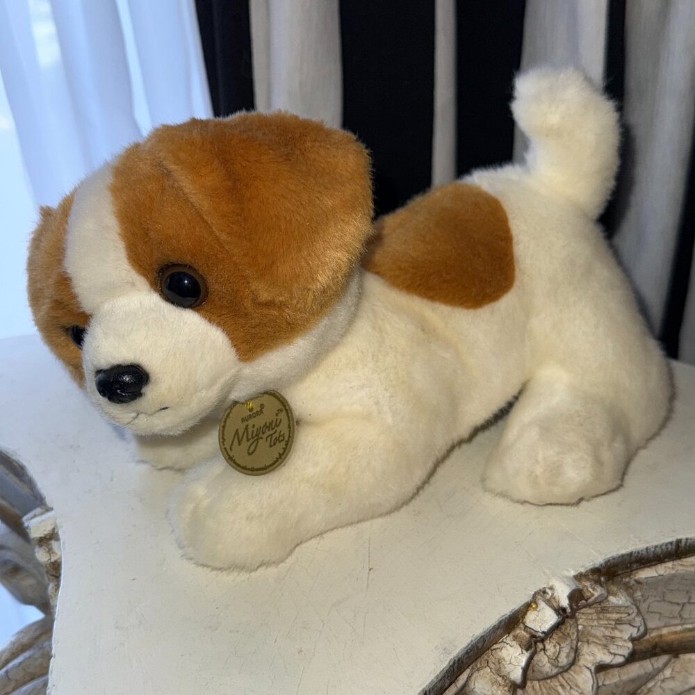JACK RUSSELL TERRIER Plush Stuffed Animal Aurora Miyoni Tots Puppy Dog Christmas